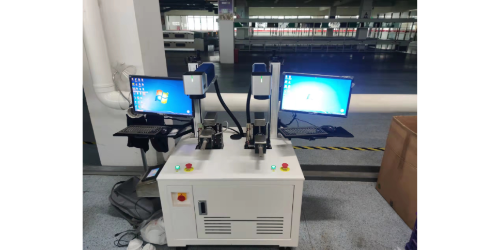 雙頭激光打標機---非標定制激光打標機應用于照明電器打標